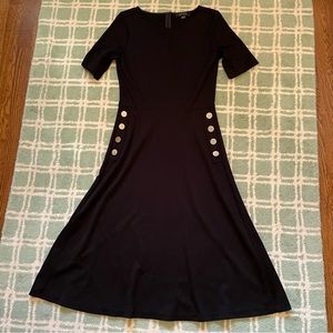 Ann Taylor Ponte midi dress size 6 NWOT